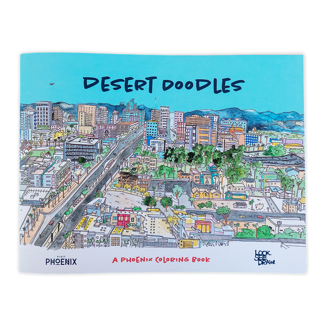Desert Doodles Phoenix Coloring Book
