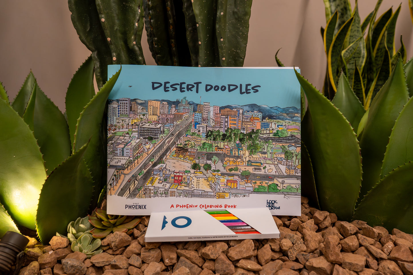 Desert Doodles Phoenix Coloring Book