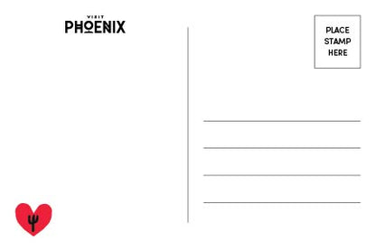 From PHX with Love Postcard - Blue