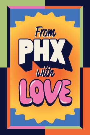 From PHX with Love Postcard - Glow