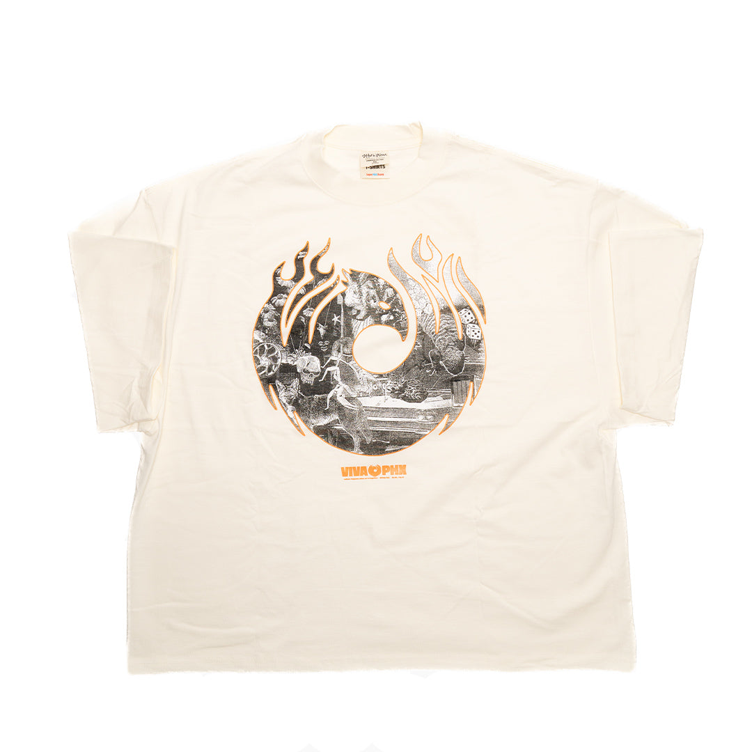 VIVA PHX Logo Cream Tee